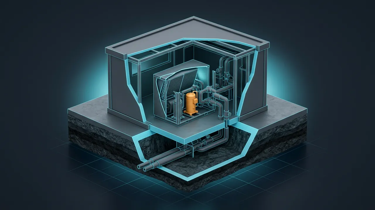 Can Data Center Waste Heat Be Reused? – Real Options and Limits - 3D Cutaway Animation