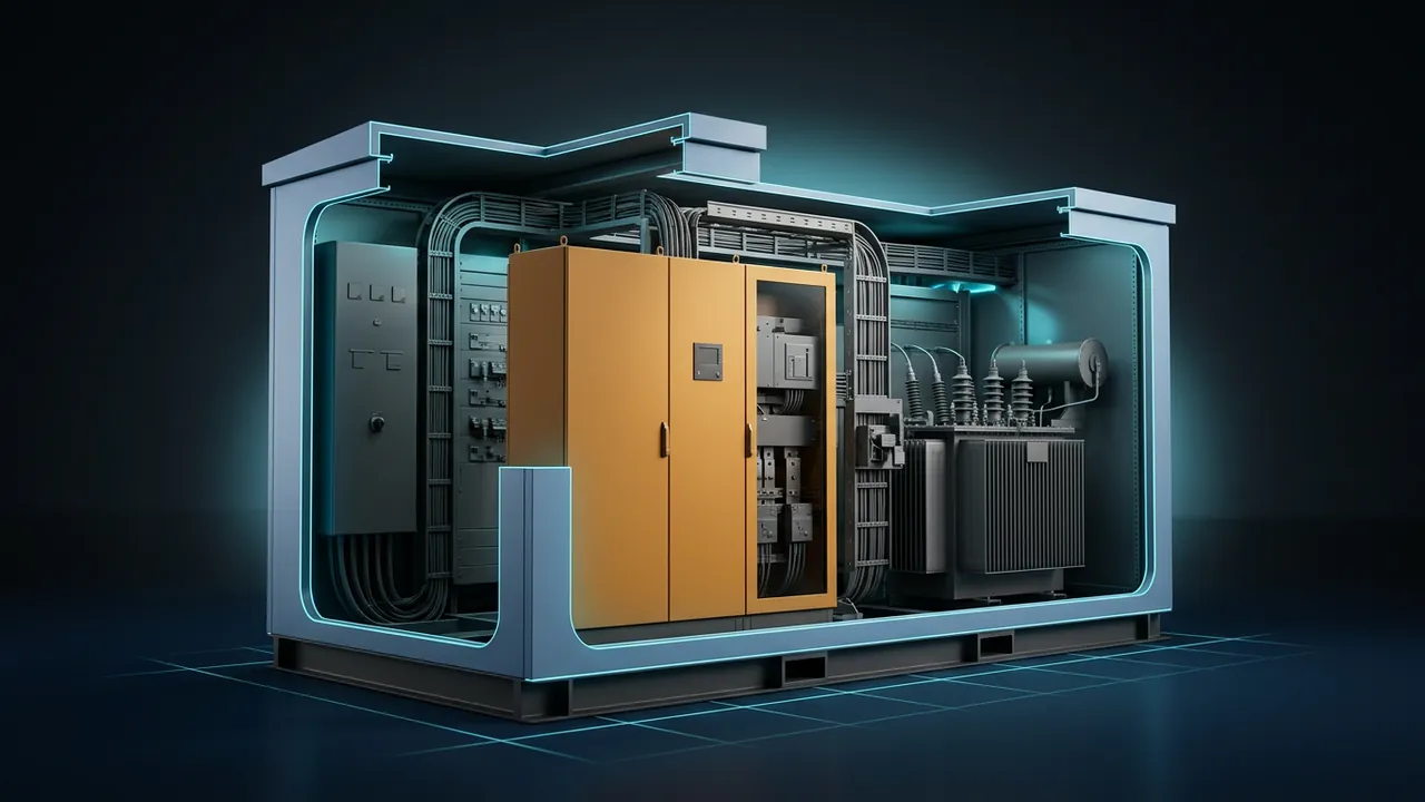 Can Solar Power a Data Center? – Panels, Land and Storage Math - 3D Cutaway Animation