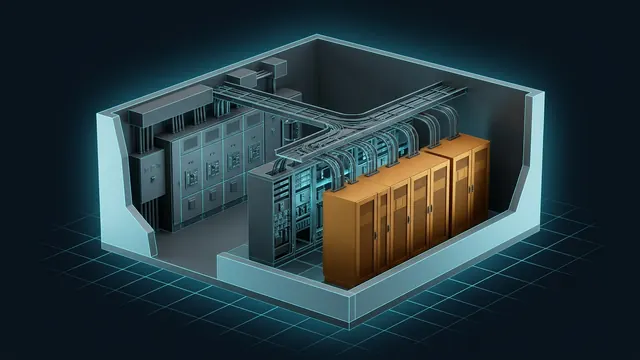 How Does Power Flow Through a Data Center? – Utility to Rack - 3D Cutaway Animation