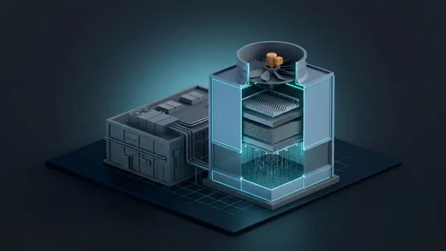 How Much Water Does a Data Center Use? – Gallons per MW - 3D Cutaway Animation