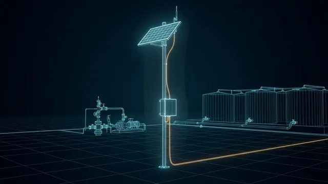 Solar Power for SCADA and Remote Monitoring Sites – Parts and Layout - 3D Animation