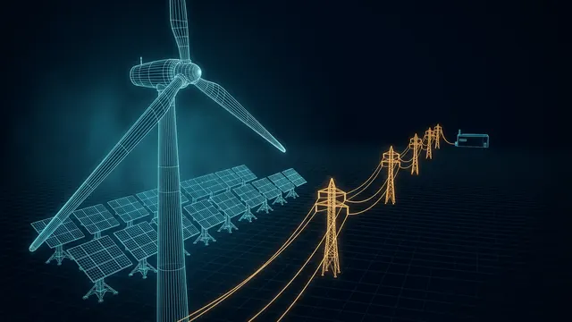 What Is a Power Purchase Agreement? – PPAs for Large Energy Users - 3D Wireframe Animation