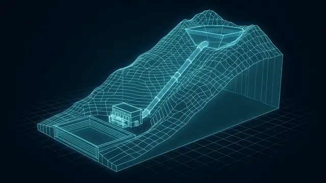 What Is Long-Duration Energy Storage? – Beyond Four Hours - 3D Wireframe Animation