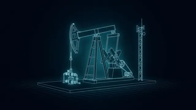 What Is the Digital Oilfield? – Data From Wellhead to Office - 3D Wireframe Animation