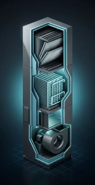 CRAC vs CRAH – What Is the Difference in Data Center Cooling? - 3D Cutaway Animation