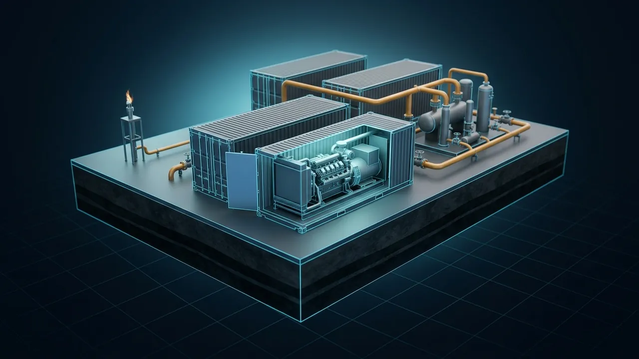 How Does Flare Gas to Power Work? – Waste Gas Into Electricity - 3D Animation
