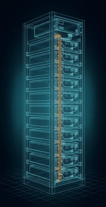 How Is Battery Storage Used at Data Centers? – Backup and Smoothing - 3D Wireframe Animation