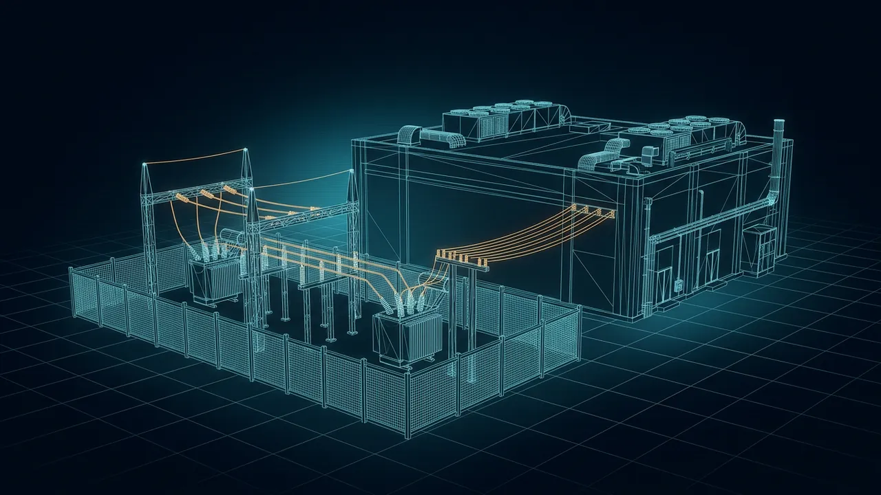 How Much Does It Cost to Power a Data Center? – $/MWh and Bills - 3D Animation