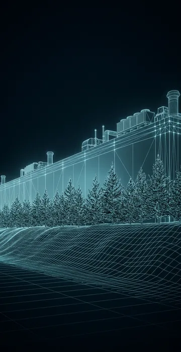 How to Present a Data Center or Power Project at a Community Meeting - 3D Wireframe Animation
