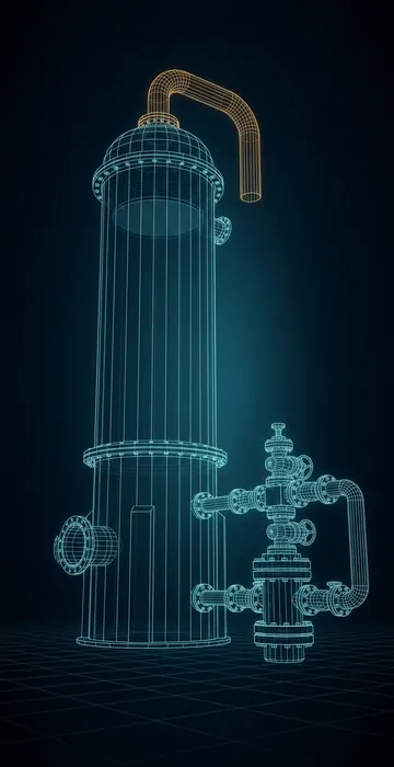 Is Wellhead Gas Good Enough to Burn? – Gas Quality and Conditioning - 3D Wireframe Animation