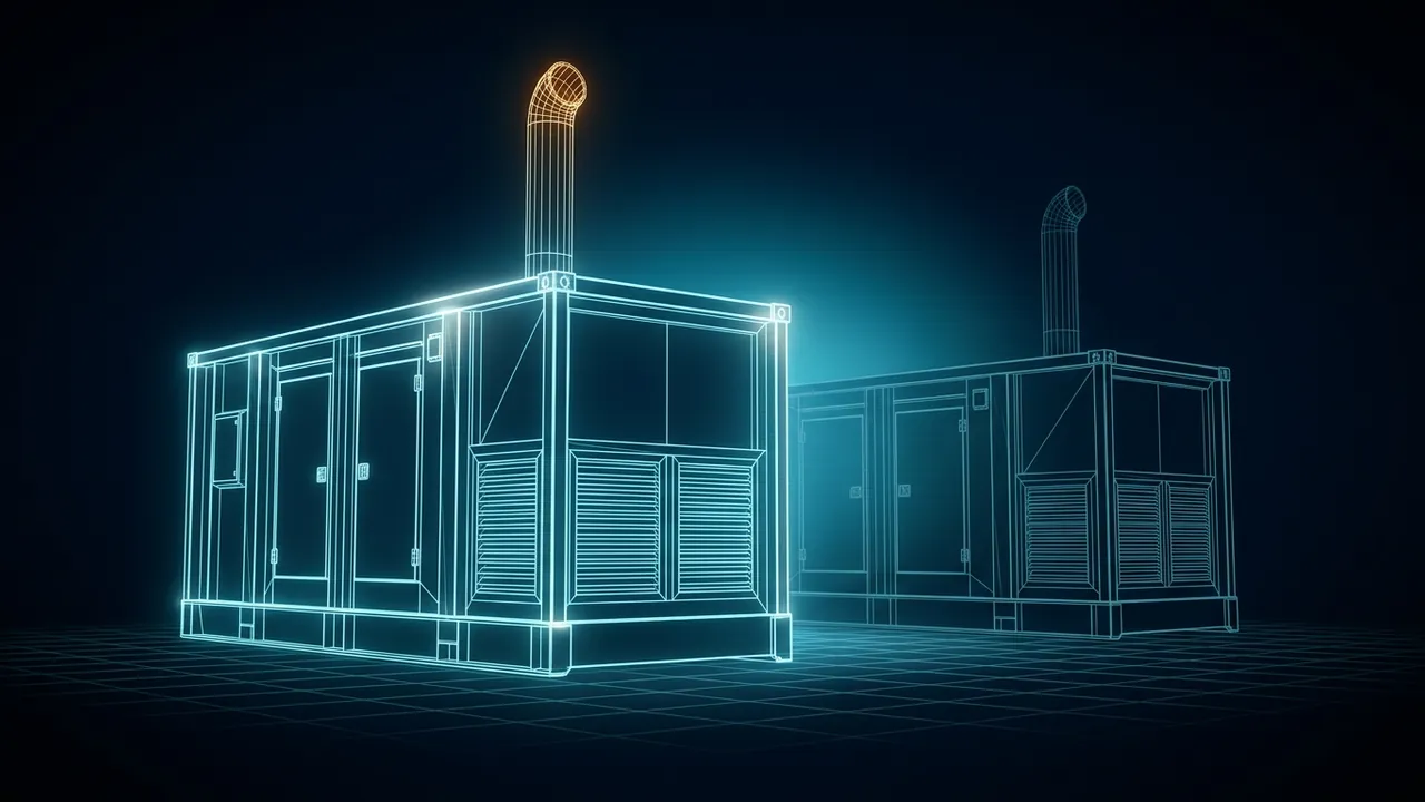 N+1 vs 2N Redundancy – How Much Backup Power Is Enough? - 3D Wireframe Animation