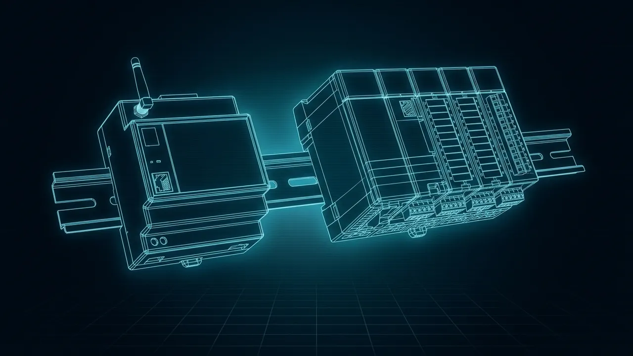 RTU vs PLC – What Is the Difference at a Remote Site? - 3D Wireframe Animation