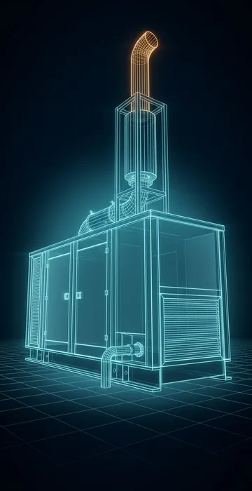 What Is a Behind-the-Meter Data Center? – How It Works - 3D Wireframe Animation
