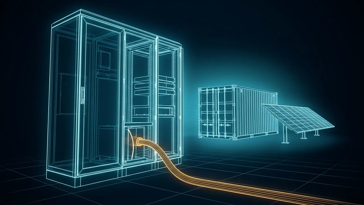 What Is a Microgrid? – Island Mode, Controllers and Uses - 3D Wireframe Animation