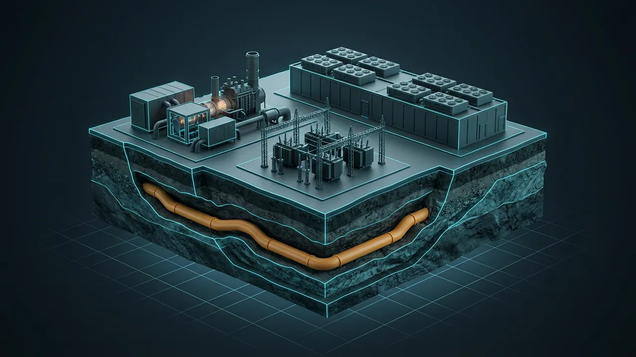 What Is an Energy Park? – Power and Compute on One Campus - 3D Cutaway Animation