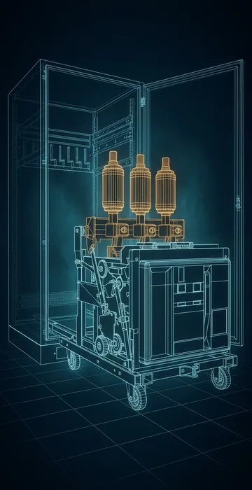 What Is Switchgear? – Types for Data Centers and On-Site Plants - 3D Wireframe Animation