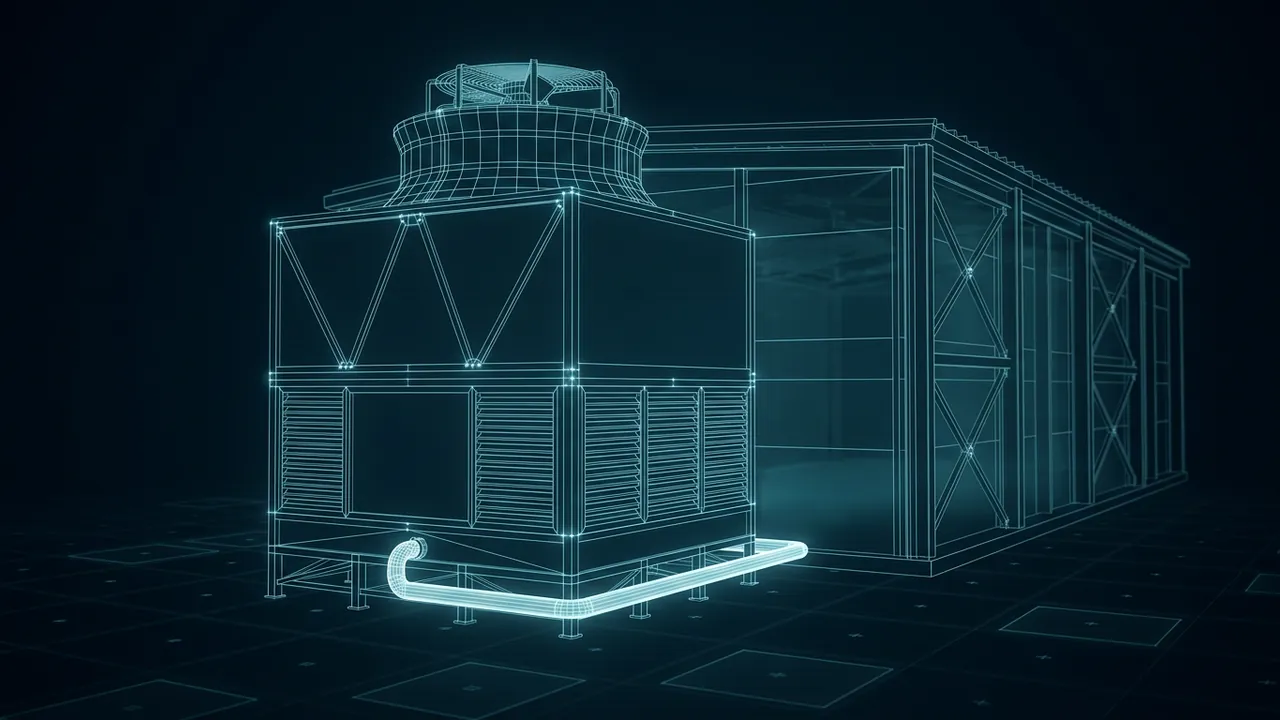 What Is WUE? – Water Usage Effectiveness for Data Centers - 3D Wireframe Animation