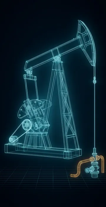Why Is the Permian Basin Attracting Data Centers? – Gas, Land, Limits - 3D Wireframe Animation